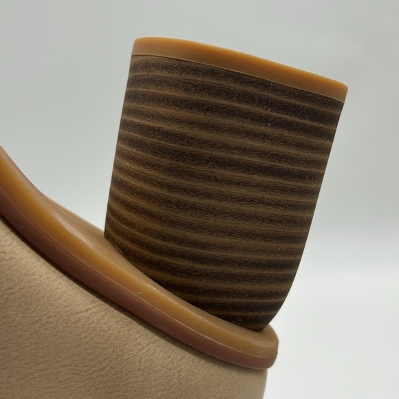 Korks Destiny Vegan Ankle Boots Cream Block Heel Zip | Women’s US 9 | NWB - Picture 10 of 15